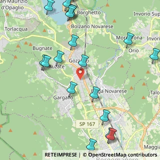 Mappa Via Santa Rita, 28024 Gozzano NO, Italia (2.838)