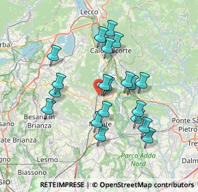 Mappa Via Valmara, 23887 Olgiate Molgora LC, Italia (6.4635)