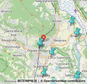 Mappa Via Valmara, 23887 Olgiate Molgora LC, Italia (2.96364)