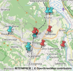 Mappa Via Valmara, 23887 Olgiate Molgora LC, Italia (1.69364)