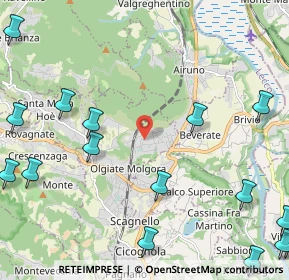 Mappa Via Valmara, 23887 Olgiate Molgora LC, Italia (3.24813)