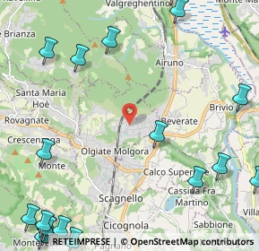 Mappa Via Valmara, 23887 Olgiate Molgora LC, Italia (3.46056)
