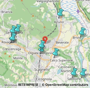 Mappa Via Valmara, 23887 Olgiate Molgora LC, Italia (2.54364)