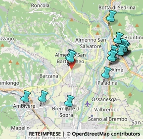 Mappa Via del Commercio, 24030 Almenno San Bartolomeo BG, Italia (2.327)