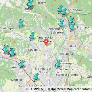 Mappa Via Caduti Forze dell' Ordine, 24030 Almenno San Salvatore BG, Italia (3.05733)