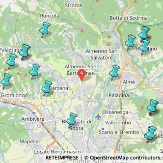Mappa Via Caduti Forze dell' Ordine, 24030 Almenno San Salvatore BG, Italia (3.39765)