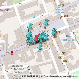 Mappa Piazza Emilio Chanoux, 11100 Aosta AO, Italia (0)