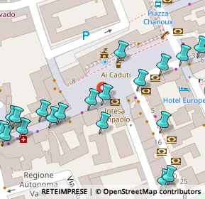 Mappa Piazza S. Francesco, 11100 Aosta AO, Italia (0.0865)