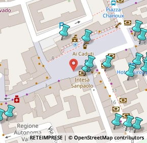 Mappa Piazza S. Francesco, 11100 Aosta AO, Italia (0.1065)