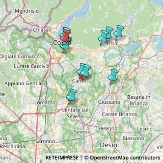 Mappa Via Cesare Cantù, 22063 Cantù CO, Italia (6.77545)