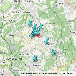 Mappa Via Cesare Cantù, 22063 Cantù CO, Italia (1.27333)