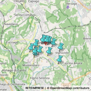 Mappa Via Cantù Cesare, 22063 Cantù CO, Italia (1.00385)