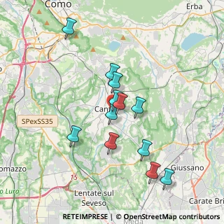 Mappa Via Cantù Cesare, 22063 Cantù CO, Italia (3.2125)