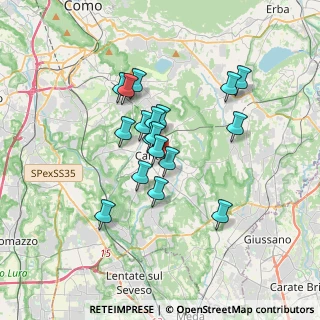 Mappa Via Cantù Cesare, 22063 Cantù CO, Italia (2.68611)