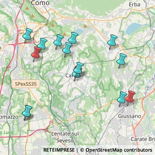 Mappa Via Cesare Cantù, 22063 Cantù CO, Italia (4.56429)