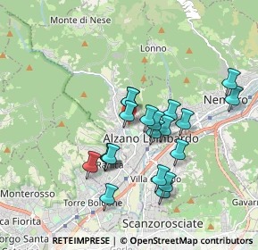 Mappa Via Pietro Paleocapa, 24022 Alzano Lombardo BG, Italia (1.565)
