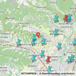 Mappa Via Salvano, 24030 Palazzago BG, Italia (2.87)