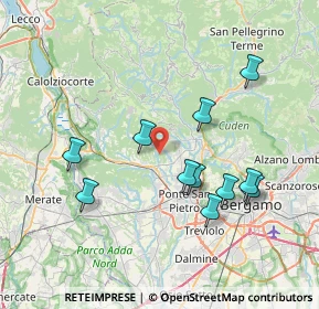 Mappa Via Salvano, 24030 Palazzago BG, Italia (7.30727)