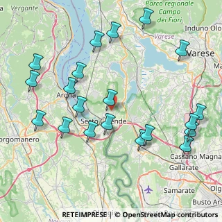 Mappa Via Oriano Sotto, 21018 Sesto Calende VA, Italia (9.473)