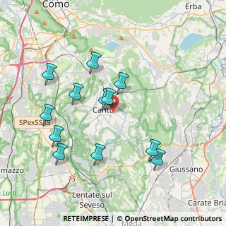 Mappa Via Ginevra da Fossano, 22063 Cantù CO, Italia (3.80333)