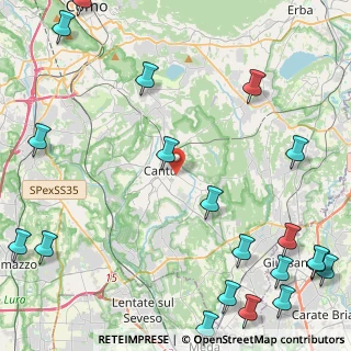 Mappa Via Ginevra da Fossano, 22063 Cantù CO, Italia (6.846)