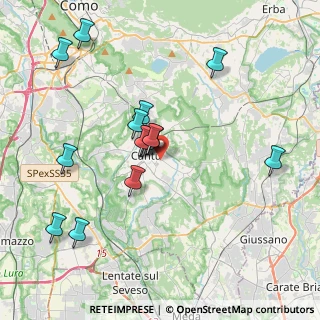 Mappa Via Ginevra da Fossano, 22063 Cantù CO, Italia (3.716)
