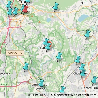 Mappa Via Ginevra da Fossano, 22063 Cantù CO, Italia (6.921)