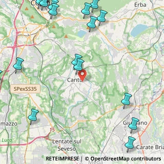 Mappa Via Ginevra da Fossano, 22063 Cantù CO, Italia (7.0185)