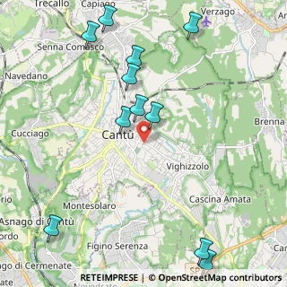 Mappa Via Ginevra da Fossano, 22063 Cantù CO, Italia (2.55)