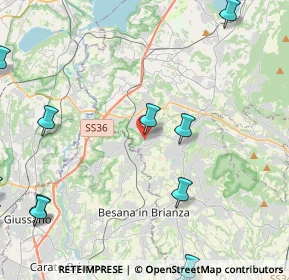 Mappa Via Piave, 23893 Cassago Brianza LC, Italia (7.5915)