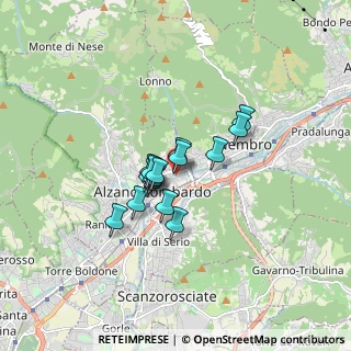 Mappa Vicolo Rino, 24022 Alzano Lombardo BG, Italia (1.05333)