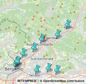 Mappa Vicolo Rino, 24022 Alzano Lombardo BG, Italia (4.9475)