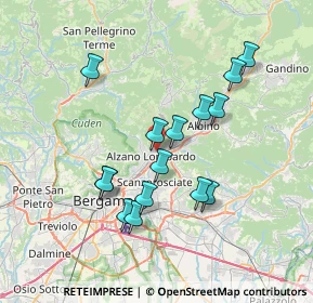 Mappa Vicolo Rino, 24022 Alzano Lombardo BG, Italia (6.57333)