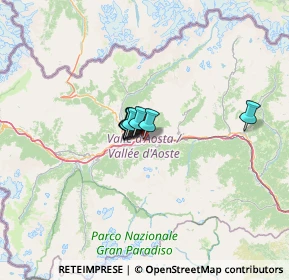 Mappa Località Autoporto, 11020 Aosta AO, Italia (11.68545)