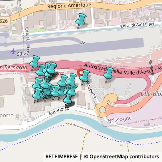 Mappa Località Autoporto, 11020 Aosta AO, Italia (0.22667)