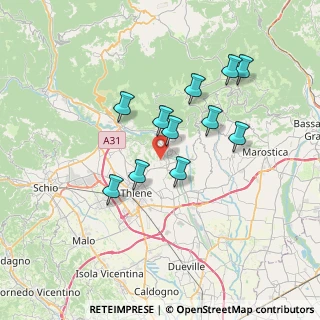 Mappa Via Villa di Sopra, 36030 Zugliano VI, Italia (6.09364)