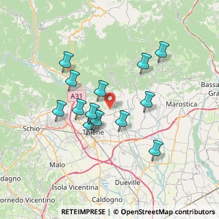 Mappa Via Villa di Sopra, 36030 Zugliano VI, Italia (6.28714)