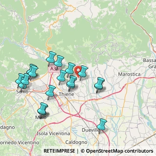 Mappa Via Villa di Sopra, 36030 Zugliano VI, Italia (8.2855)