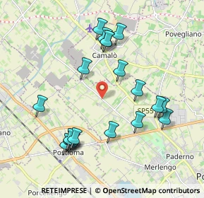 Mappa Via Volpago Nord, 31050 Ponzano Veneto TV, Italia (2.0105)