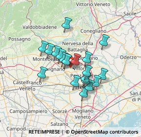 Mappa Via Volpago Nord, 31050 Ponzano Veneto TV, Italia (9.847)