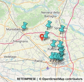 Mappa Via Volpago Nord, 31050 Ponzano Veneto TV, Italia (7.31231)