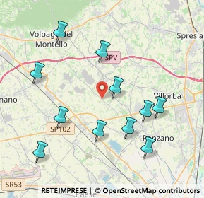 Mappa Via Volpago Nord, 31050 Ponzano Veneto TV, Italia (4.13727)