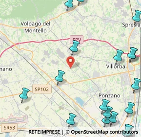 Mappa Via Volpago Nord, 31050 Ponzano Veneto TV, Italia (6.963)