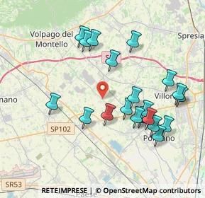 Mappa Via Volpago Nord, 31050 Ponzano Veneto TV, Italia (3.8465)