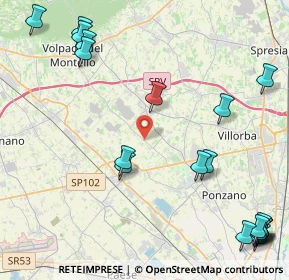 Mappa Via Volpago Nord, 31050 Ponzano Veneto TV, Italia (6.0355)