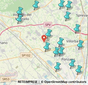 Mappa Via Volpago Nord, 31050 Ponzano Veneto TV, Italia (5.05188)