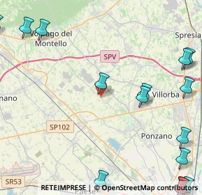 Mappa Via Volpago Nord, 31050 Ponzano Veneto TV, Italia (6.762)