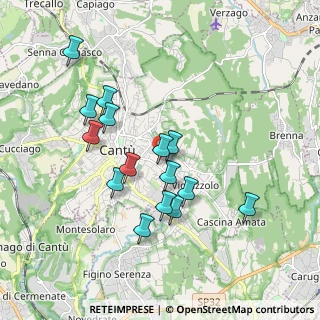 Mappa Via Galileo Galilei, 22063 Cantù CO, Italia (1.688)