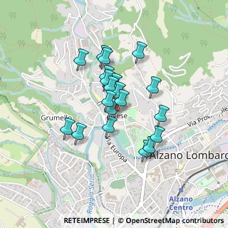 Mappa Via P. Paleocapa, 24022 Alzano Lombardo BG, Italia (0.329)