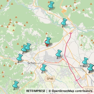 Mappa Via Santa Maria, 36014 Santorso VI, Italia (5.74167)